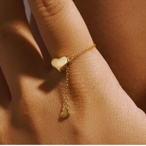 🆕💖Gold Heart Chain Ring